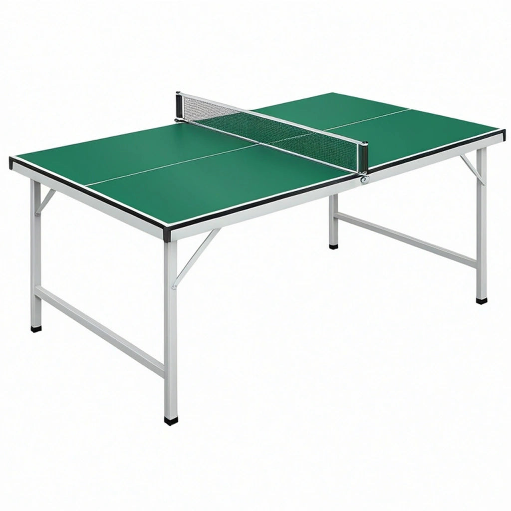 Tavolo da ping pong 274 x 152.5 x 76 cm verde in pannello con rete per gioco indoor