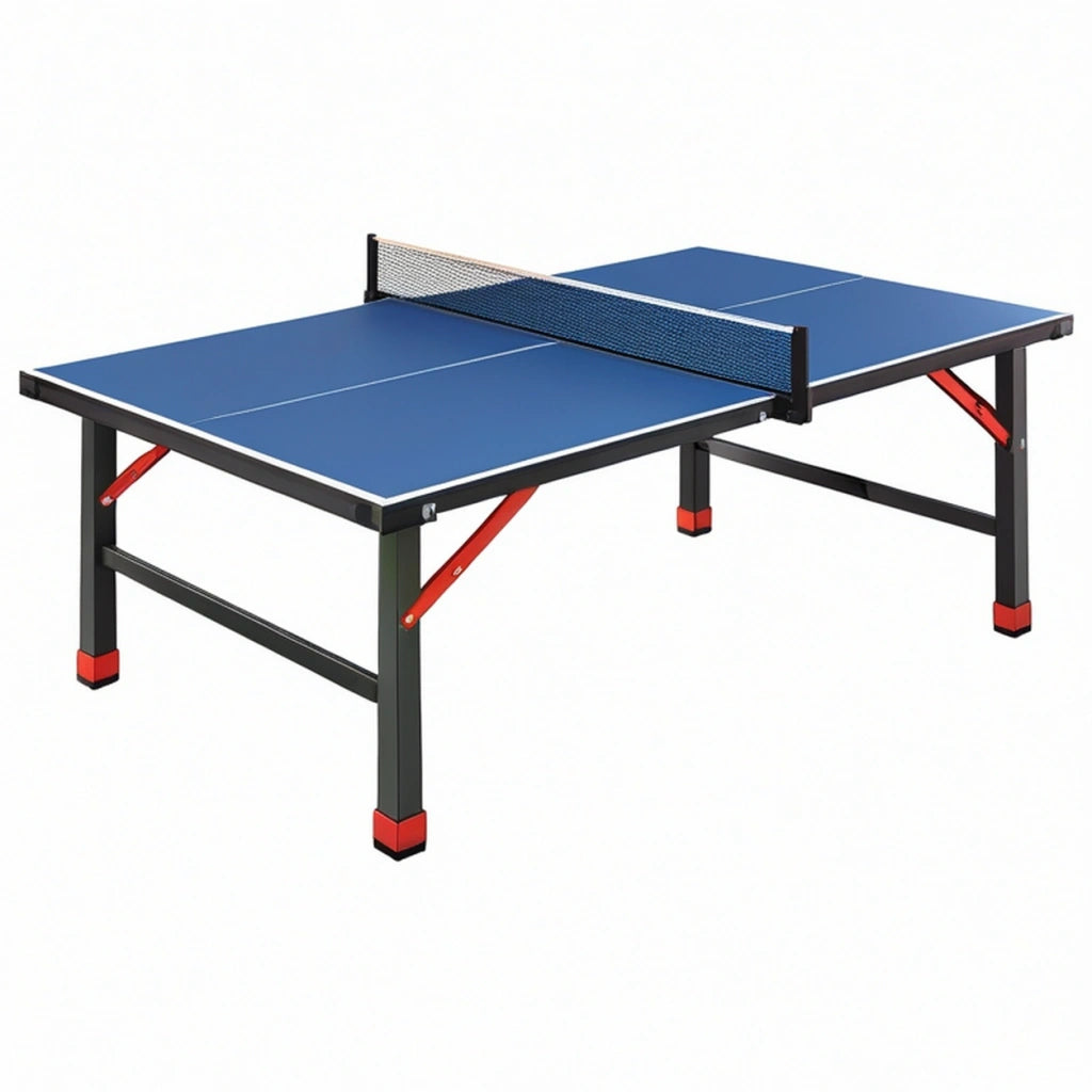 Tavolo da ping pong 274 x 152.5 x 76 cm in MDF blu con rete e struttura in acciaio