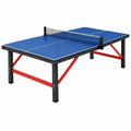 Tavolo da ping pong 274 x 152.5 x 76 cm blu in metallo con rete da gioco